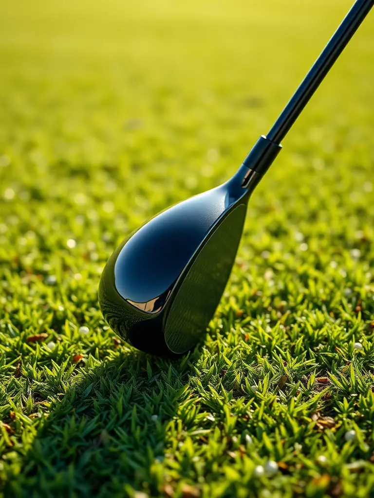 Image of a graphite golf shaft, emphasizing its flexibility and responsiveness, offered in SXY Golf's premium shaft selection.